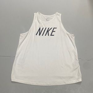 White Nike workout tank